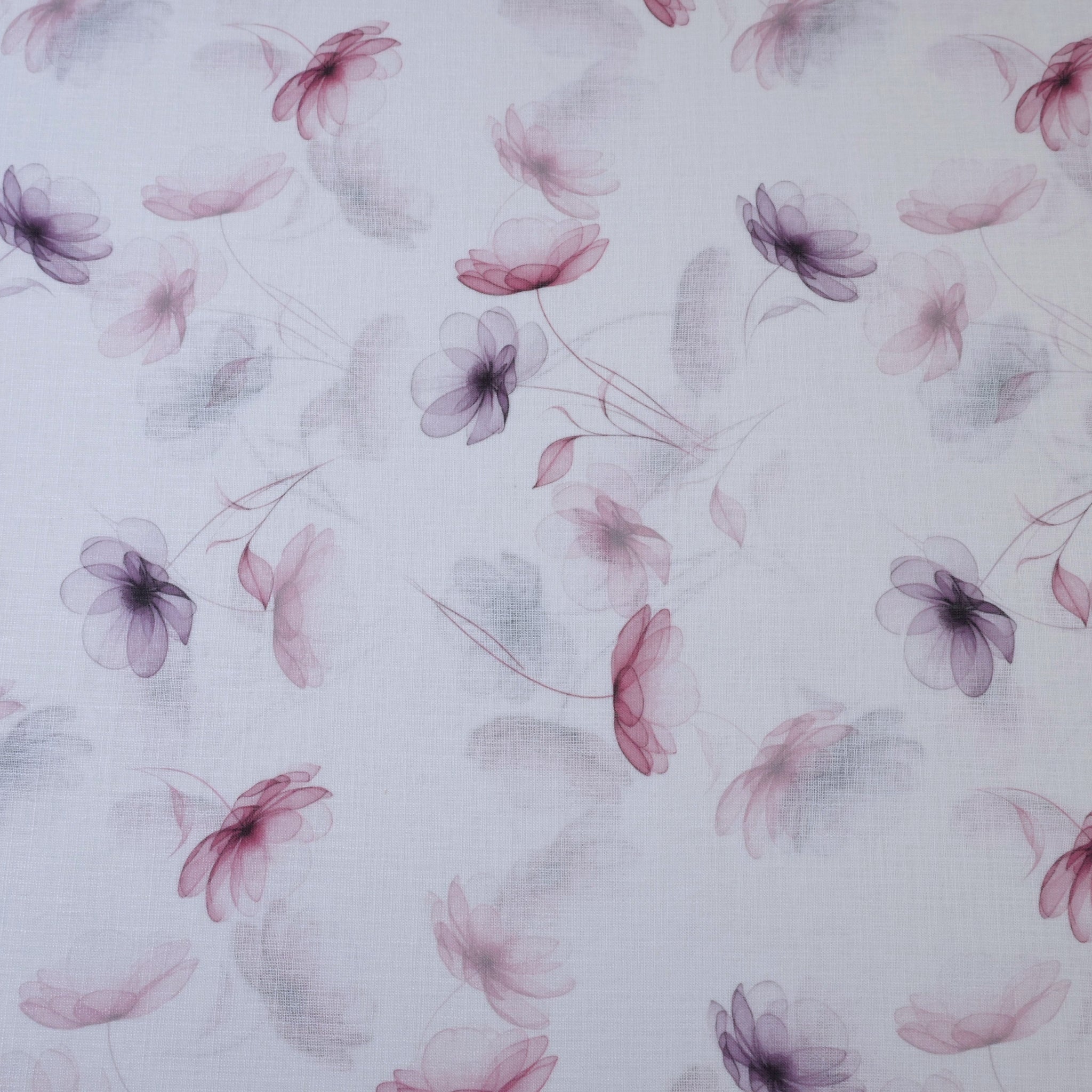 Violet & Brown Cotton Linen