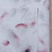 Violet & Brown Cotton Linen