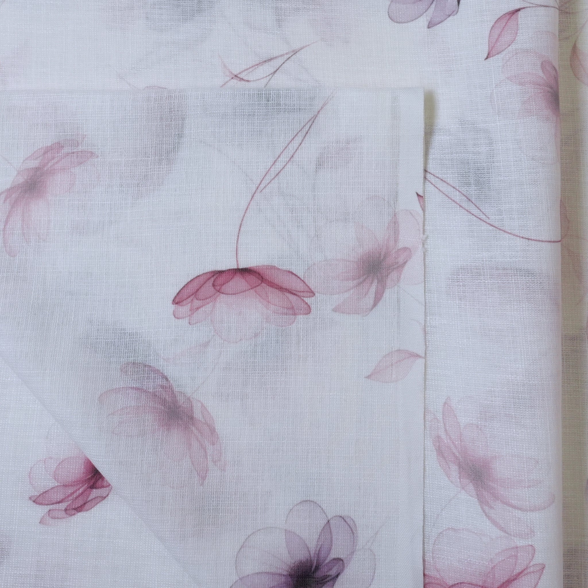 Violet & Brown Cotton Linen
