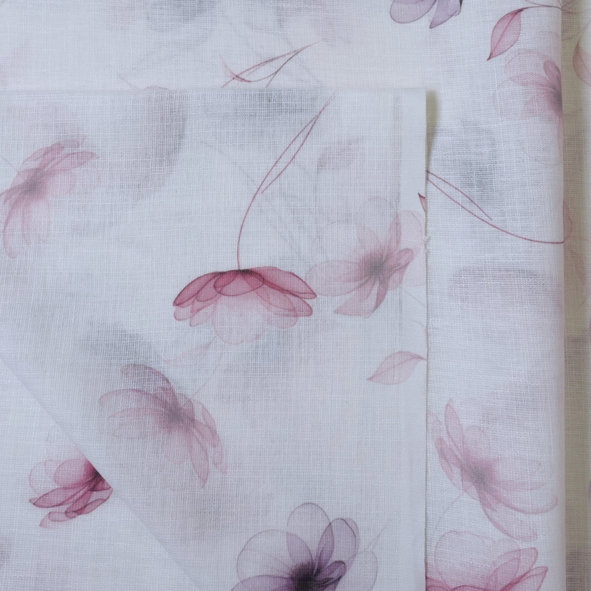 Violet & Brown Cotton Linen