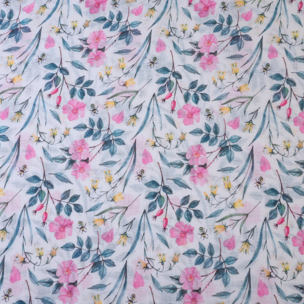 Pink & Yellow Cotton Linen