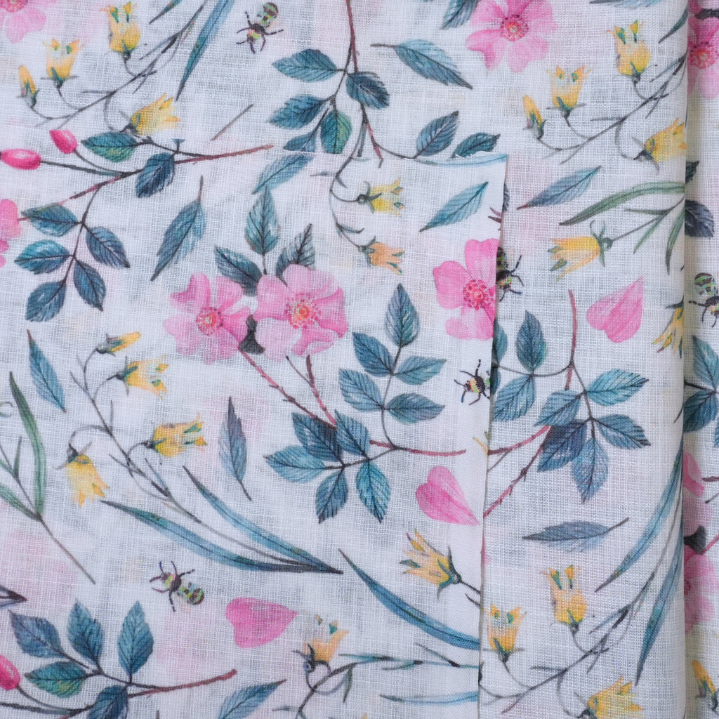 Pink & Yellow Cotton Linen