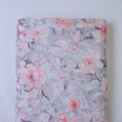 Grey & Peach Cotton Linen