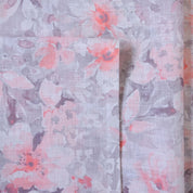 Grey & Peach Cotton Linen