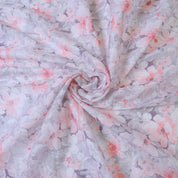 Grey & Peach Cotton Linen