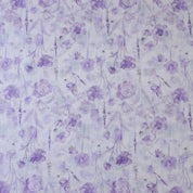 White & Violet Cotton Linen