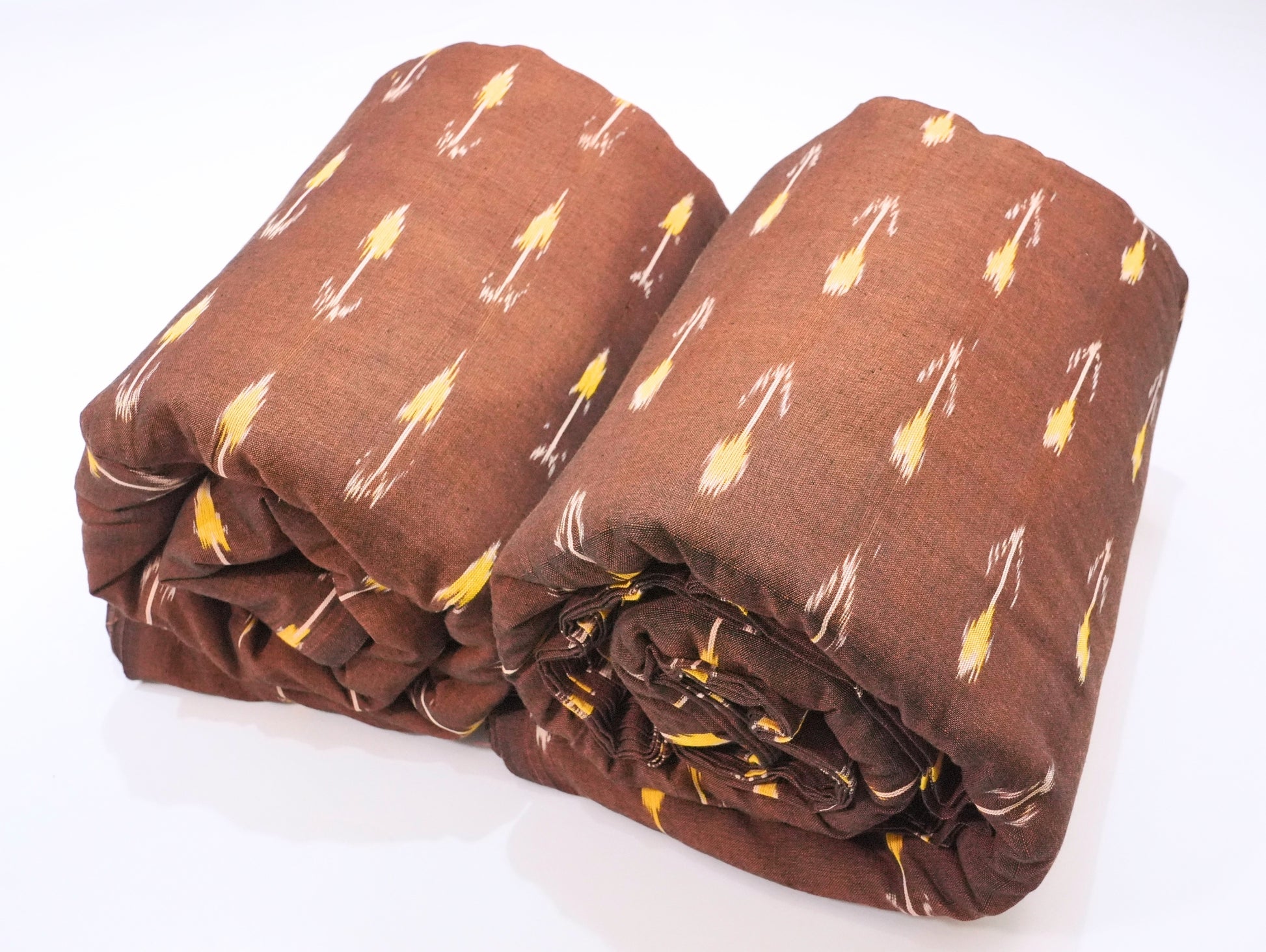 Coffee Ikkat Cotton