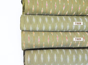 Olive Green Ikkat Cotton
