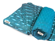 Peacock Blue Ikkat Cotton