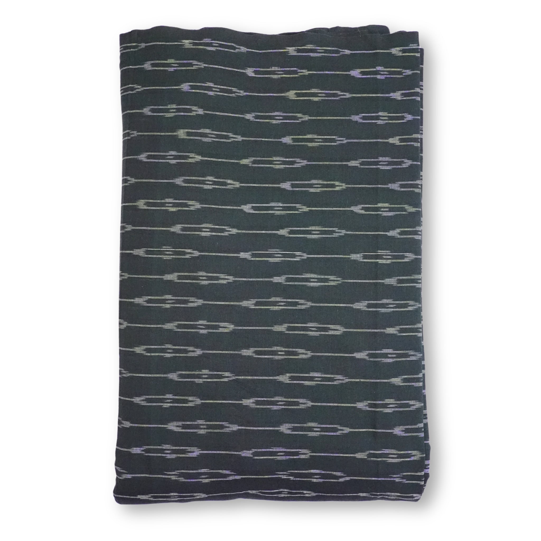 Dark Green Ikkat Cotton