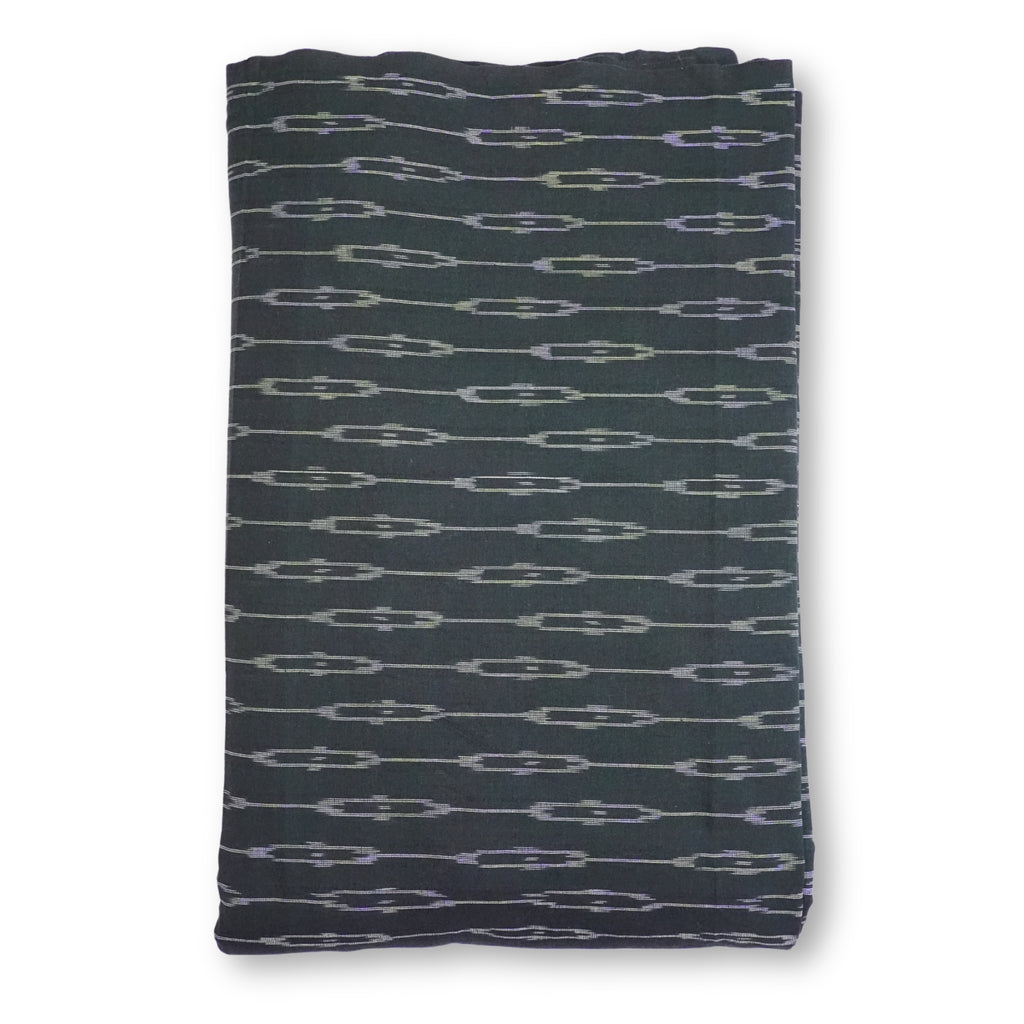 Dark Green Ikkat Cotton