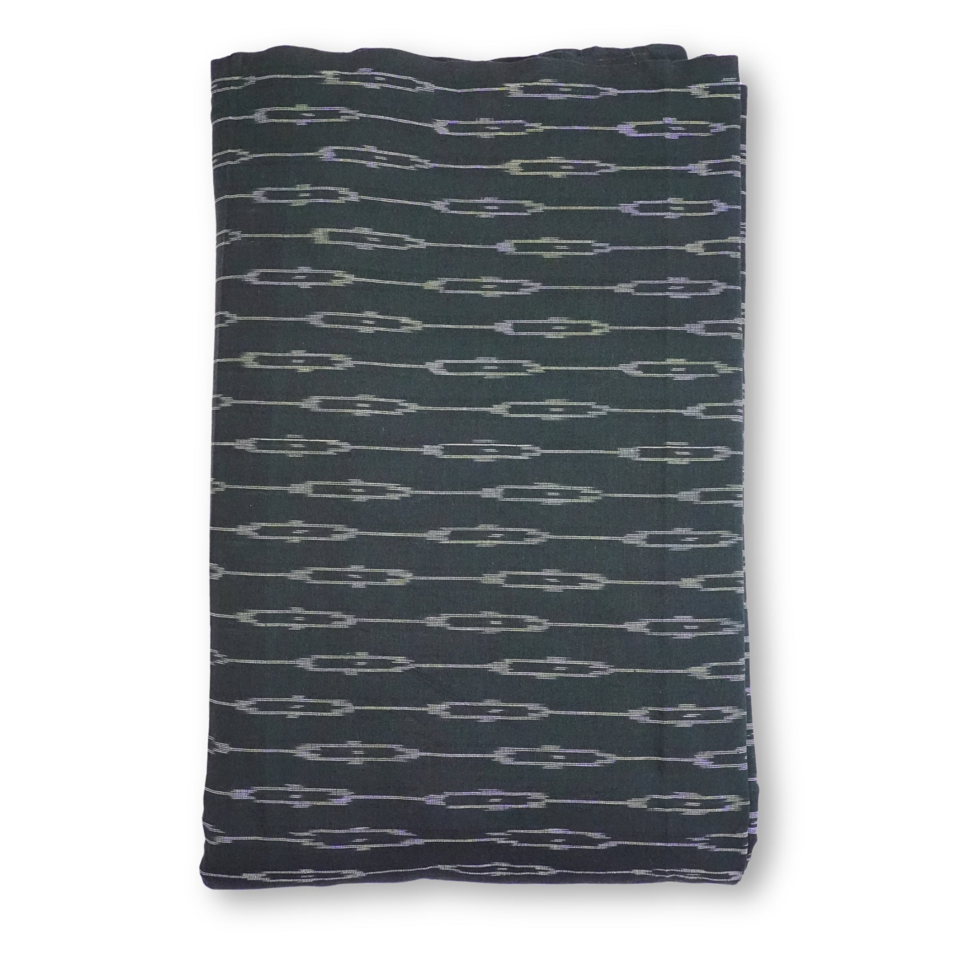 Dark Green Ikkat Cotton