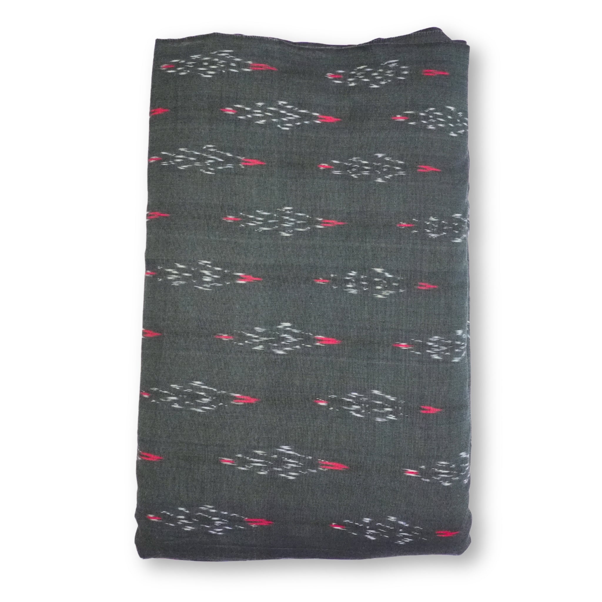 Dark Green Ikkat Cotton