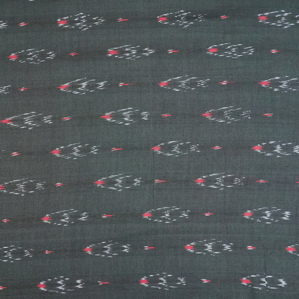 Dark Green Ikkat Cotton