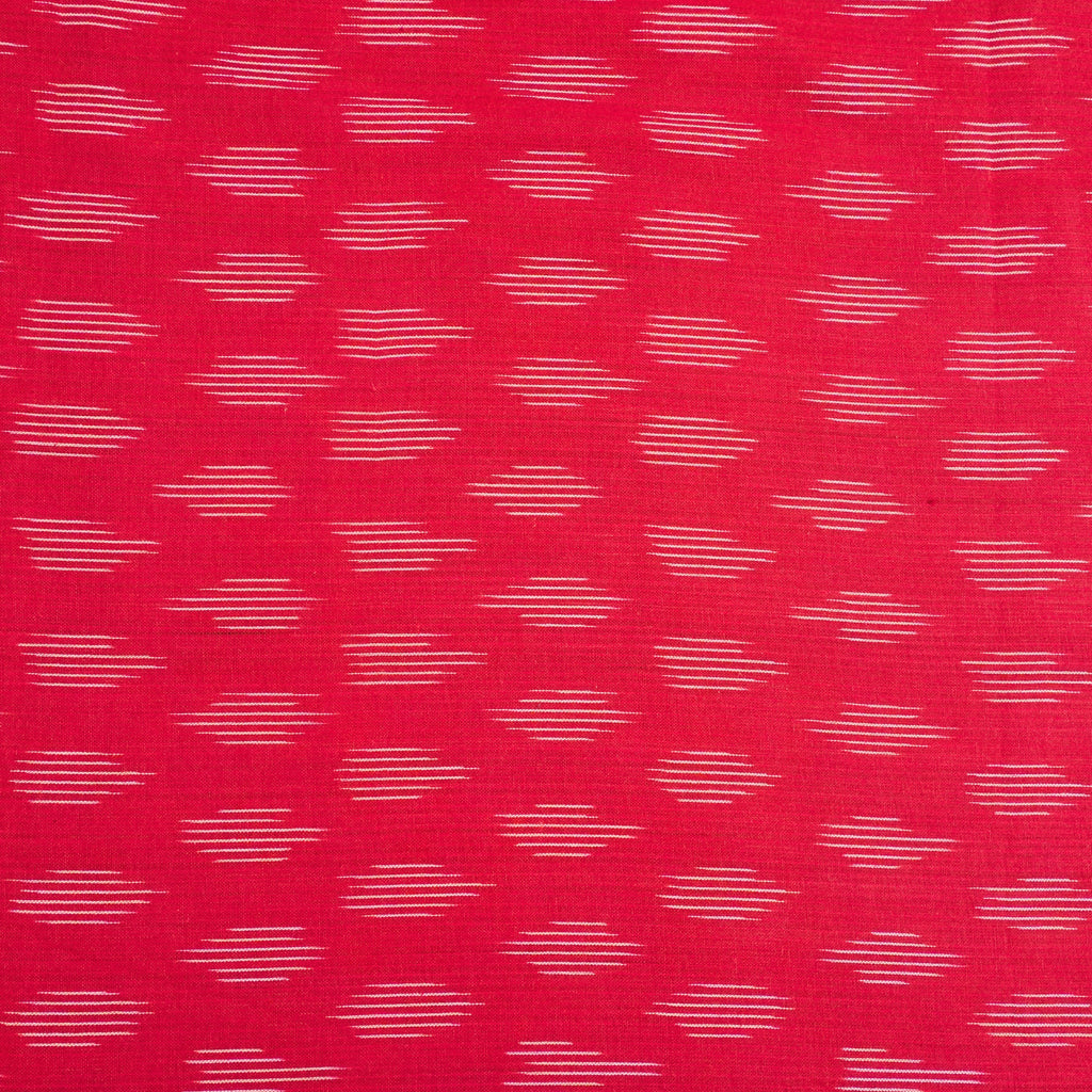 Red Ikkat Cotton
