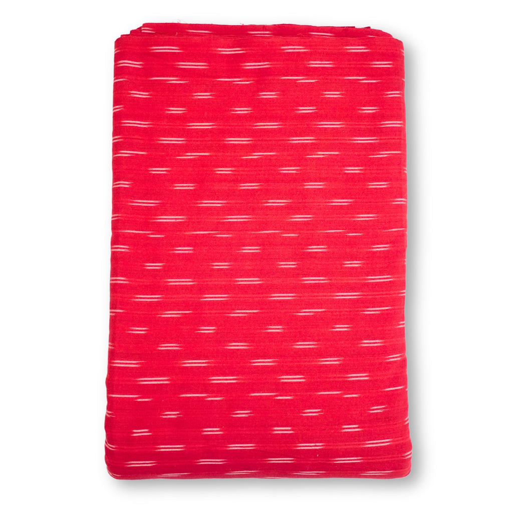 Red Ikkat Cotton