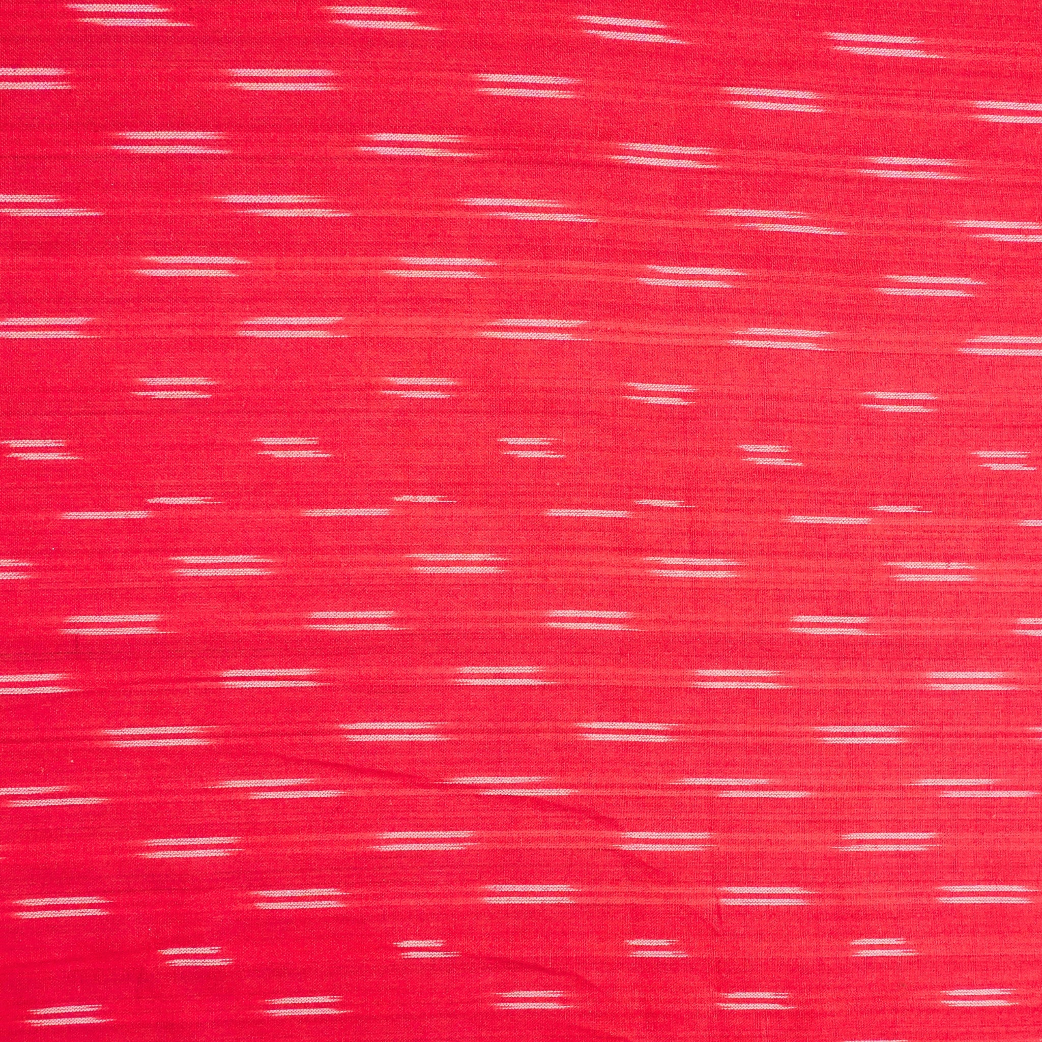 Red Ikkat Cotton