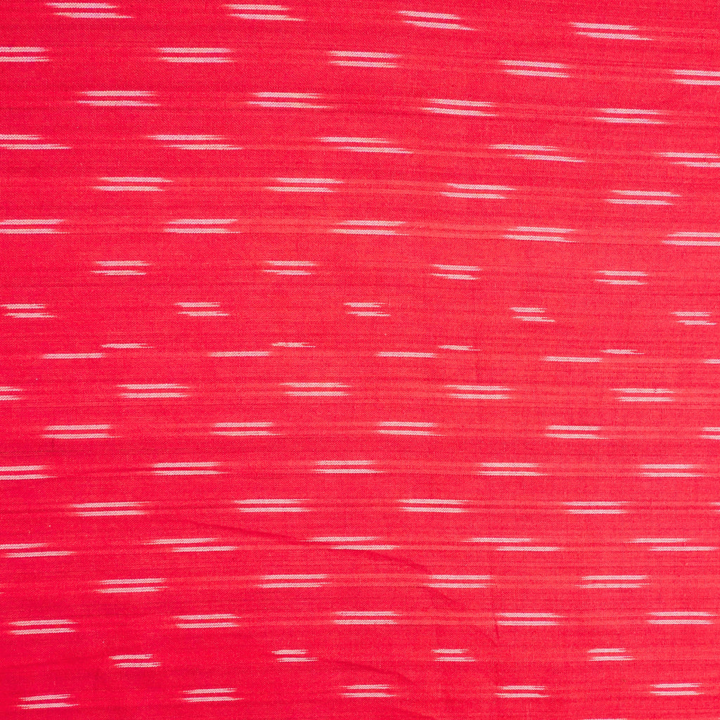 Red Ikkat Cotton