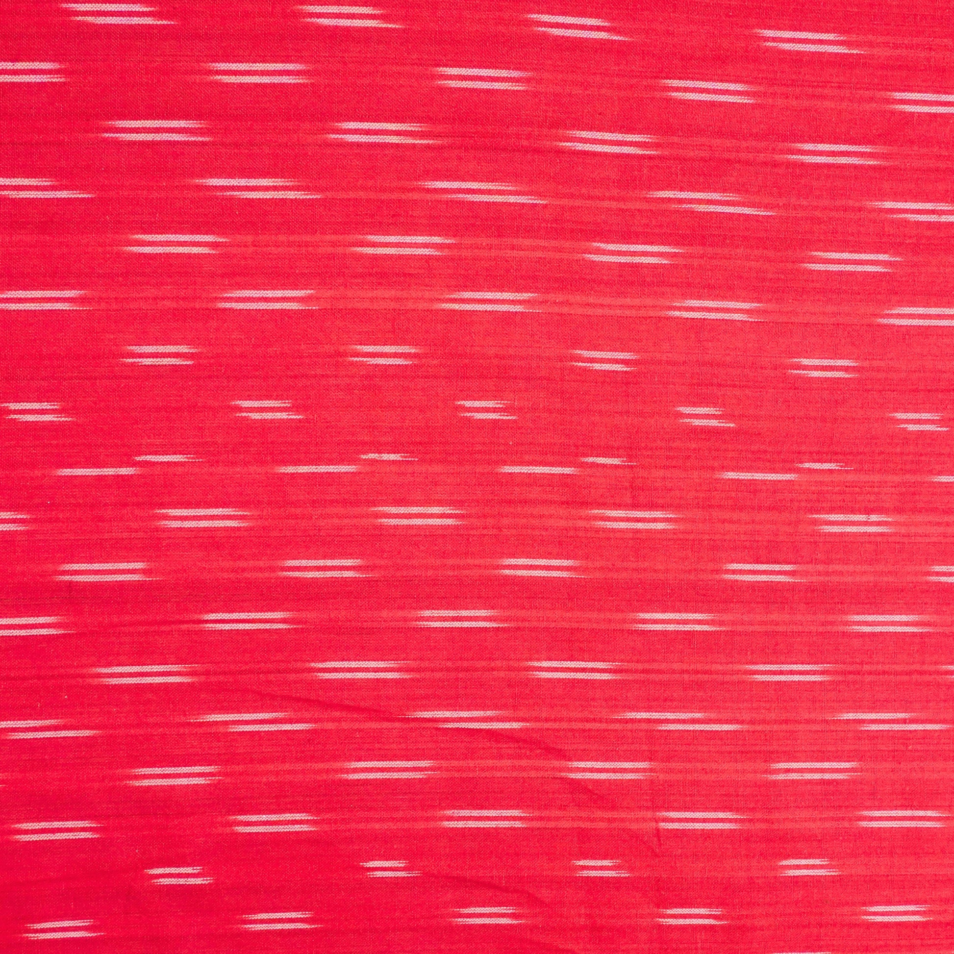 Red Ikkat Cotton