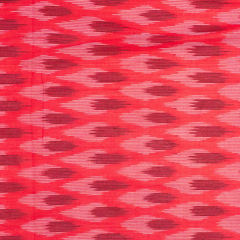 Red Ikkat Cotton