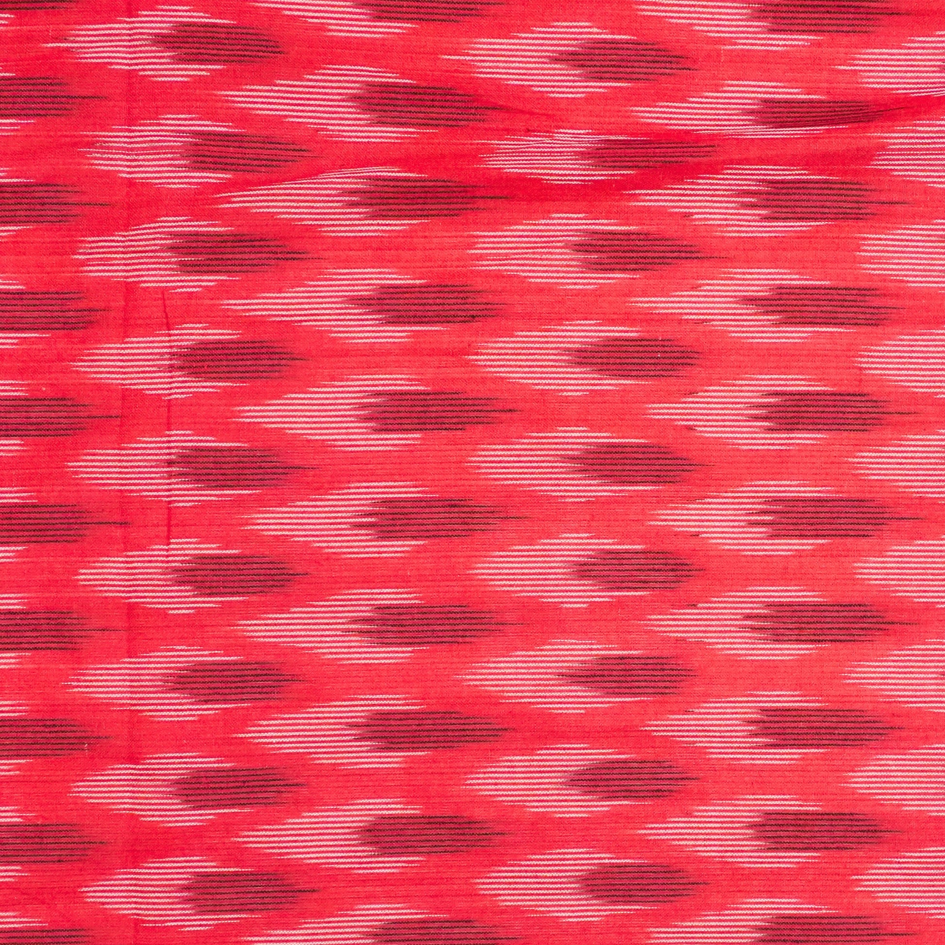 Red Ikkat Cotton