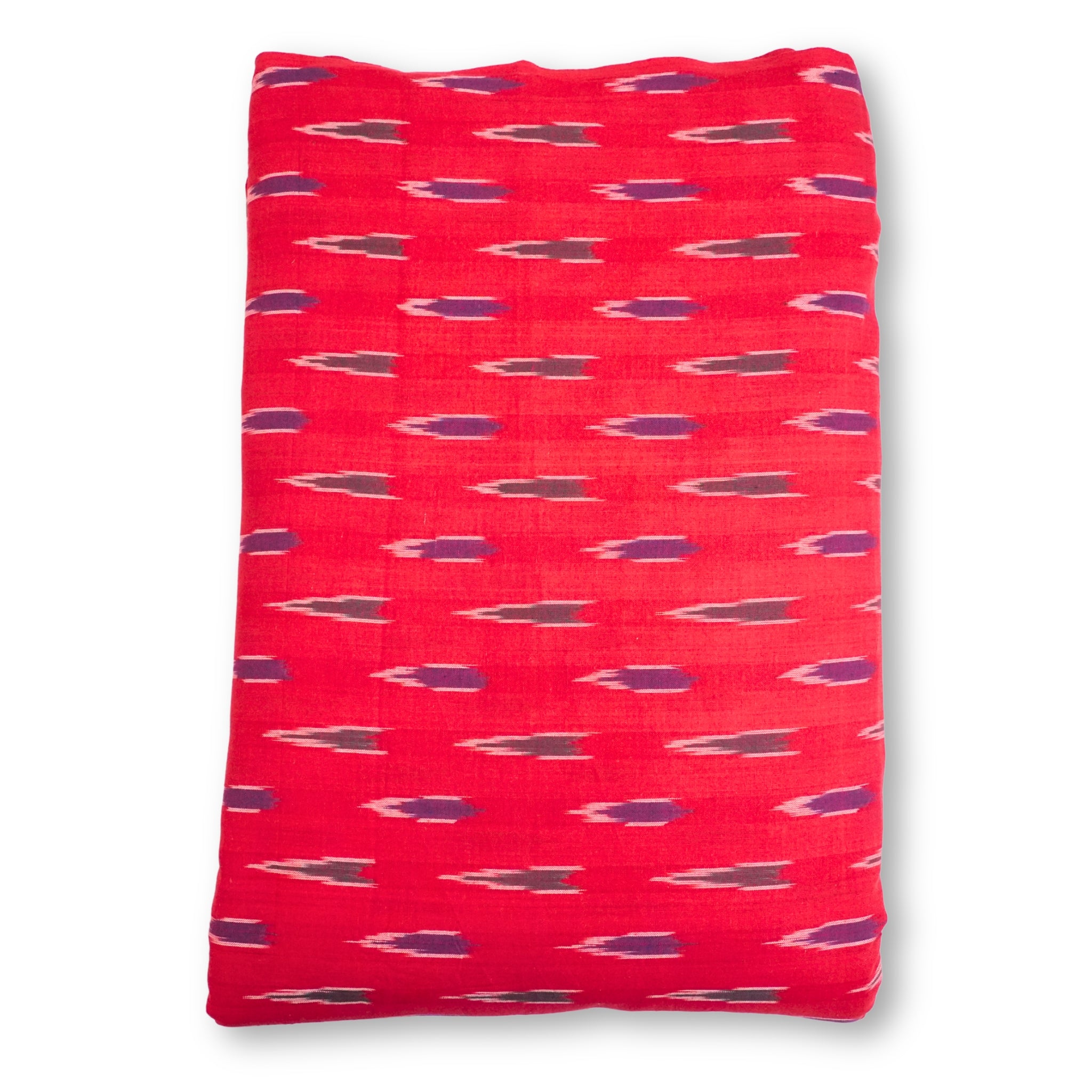 Red Ikkat Cotton