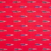 Red Ikkat Cotton