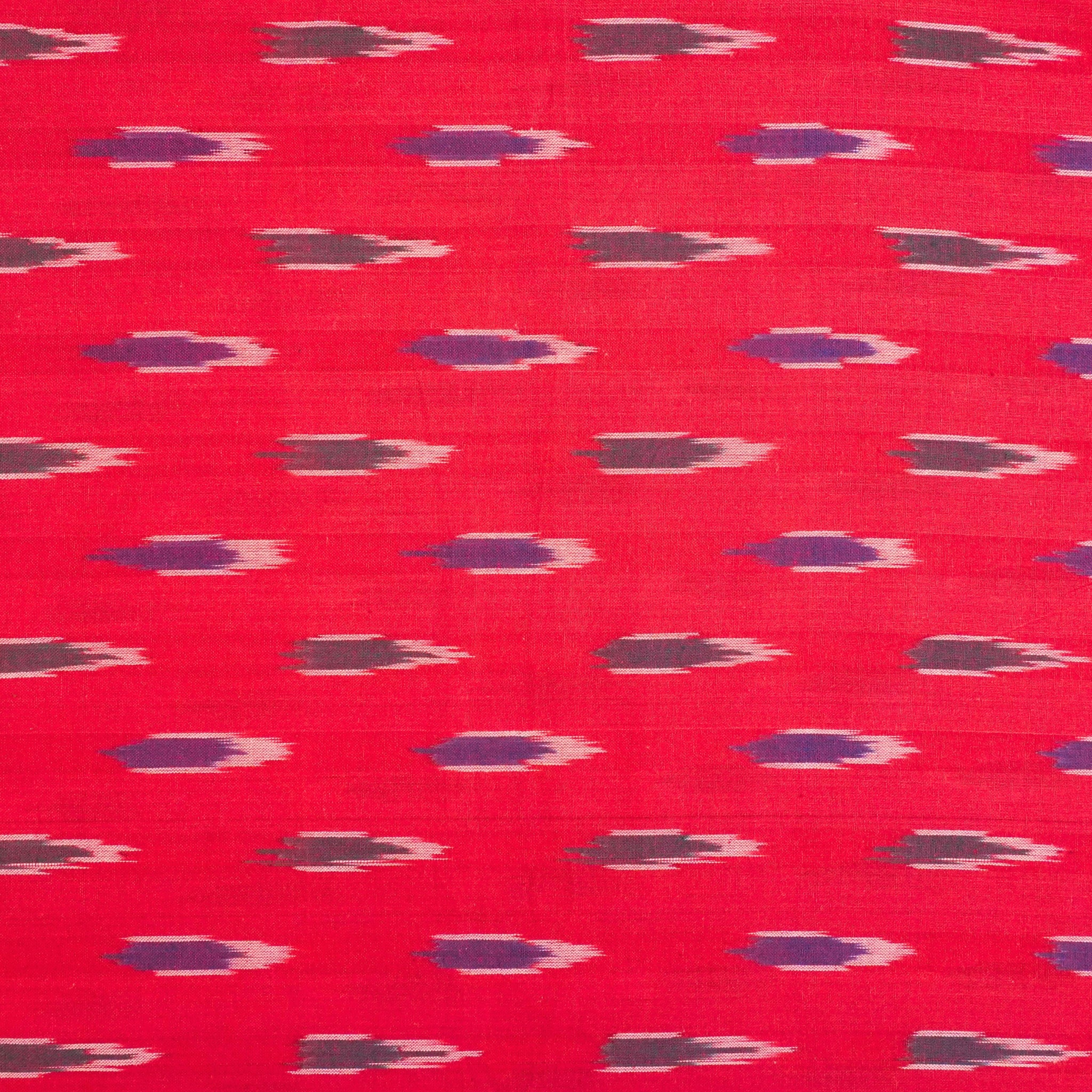 Red Ikkat Cotton