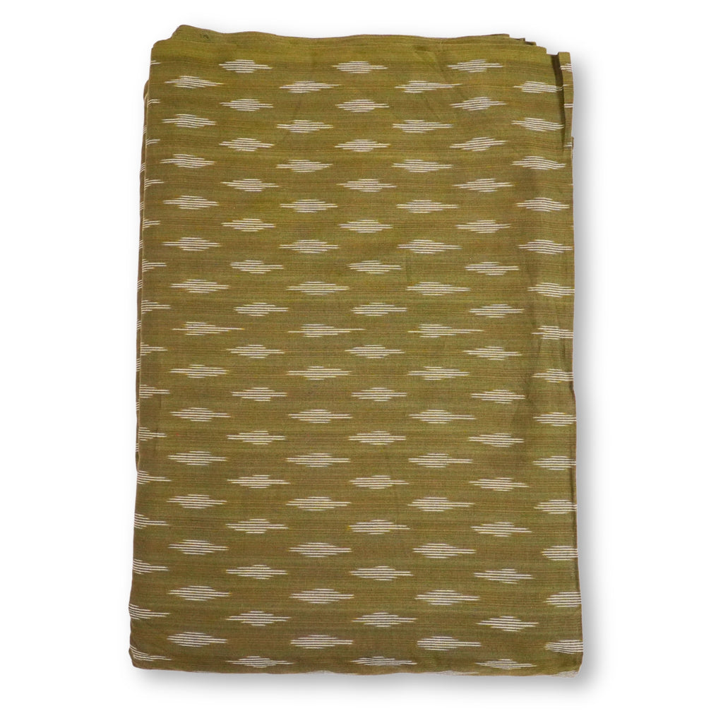 Olive Green Ikkat Cotton