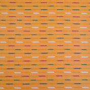 Orange Ikkat Cotton