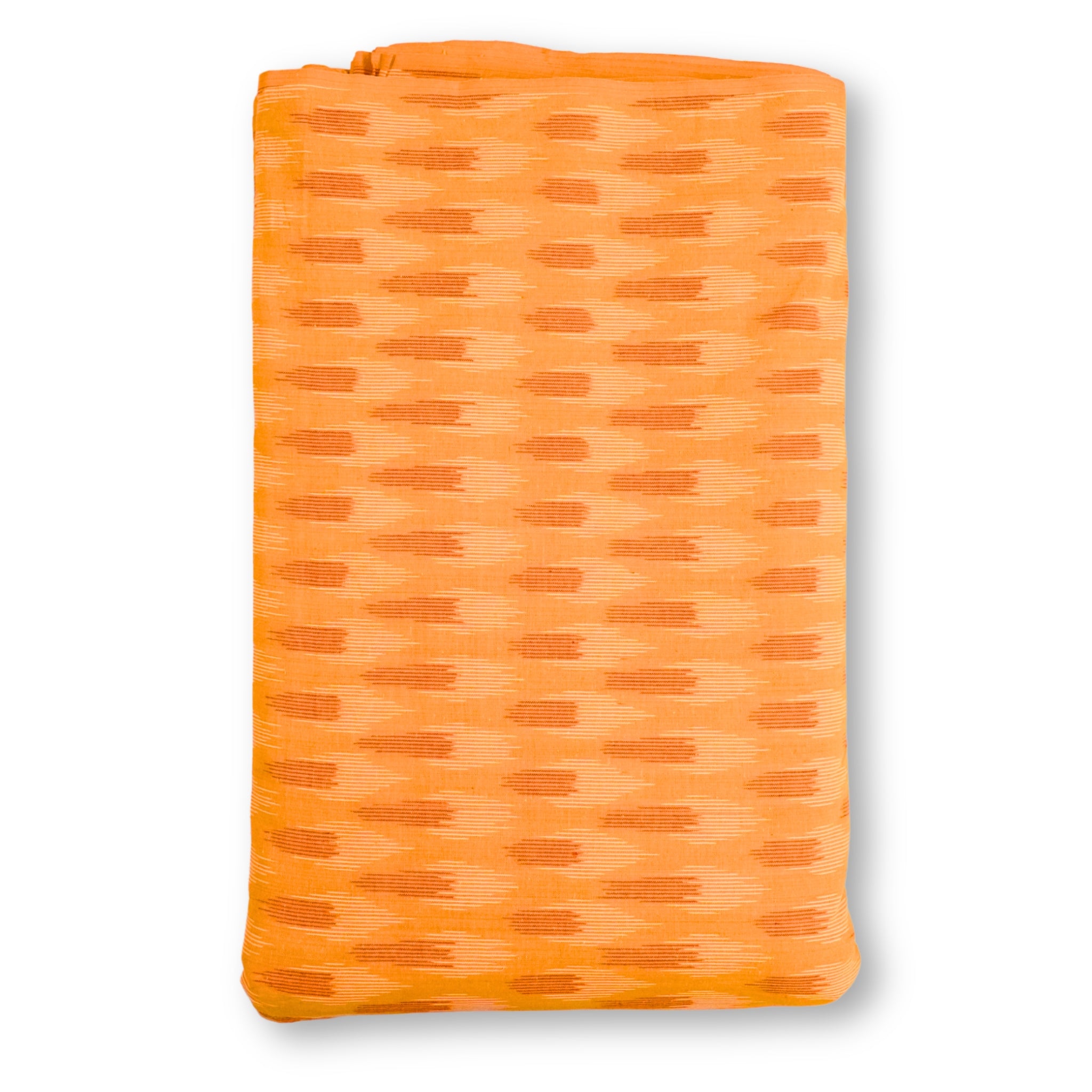 Orange Ikkat Cotton