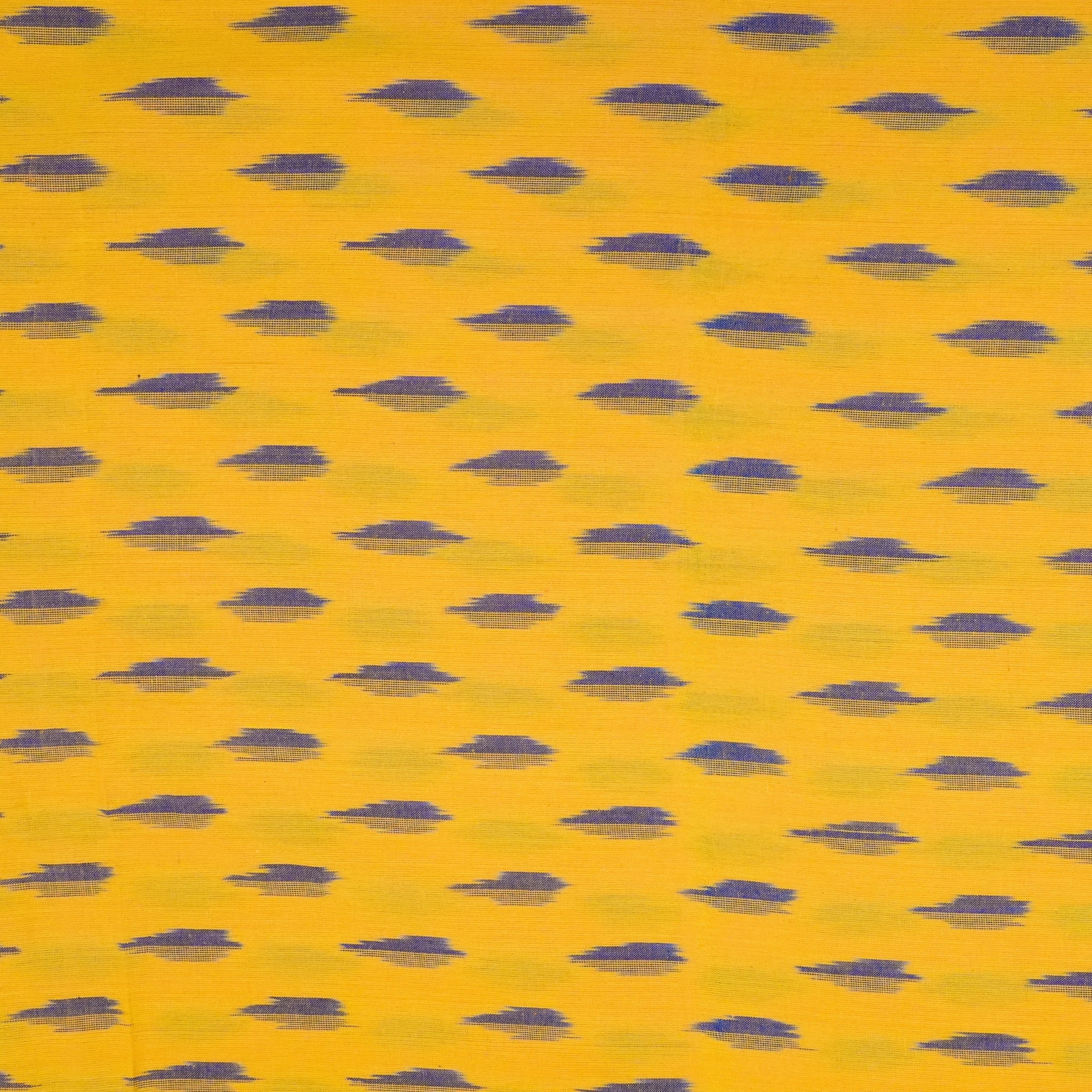 Yellow Ikkat Cotton