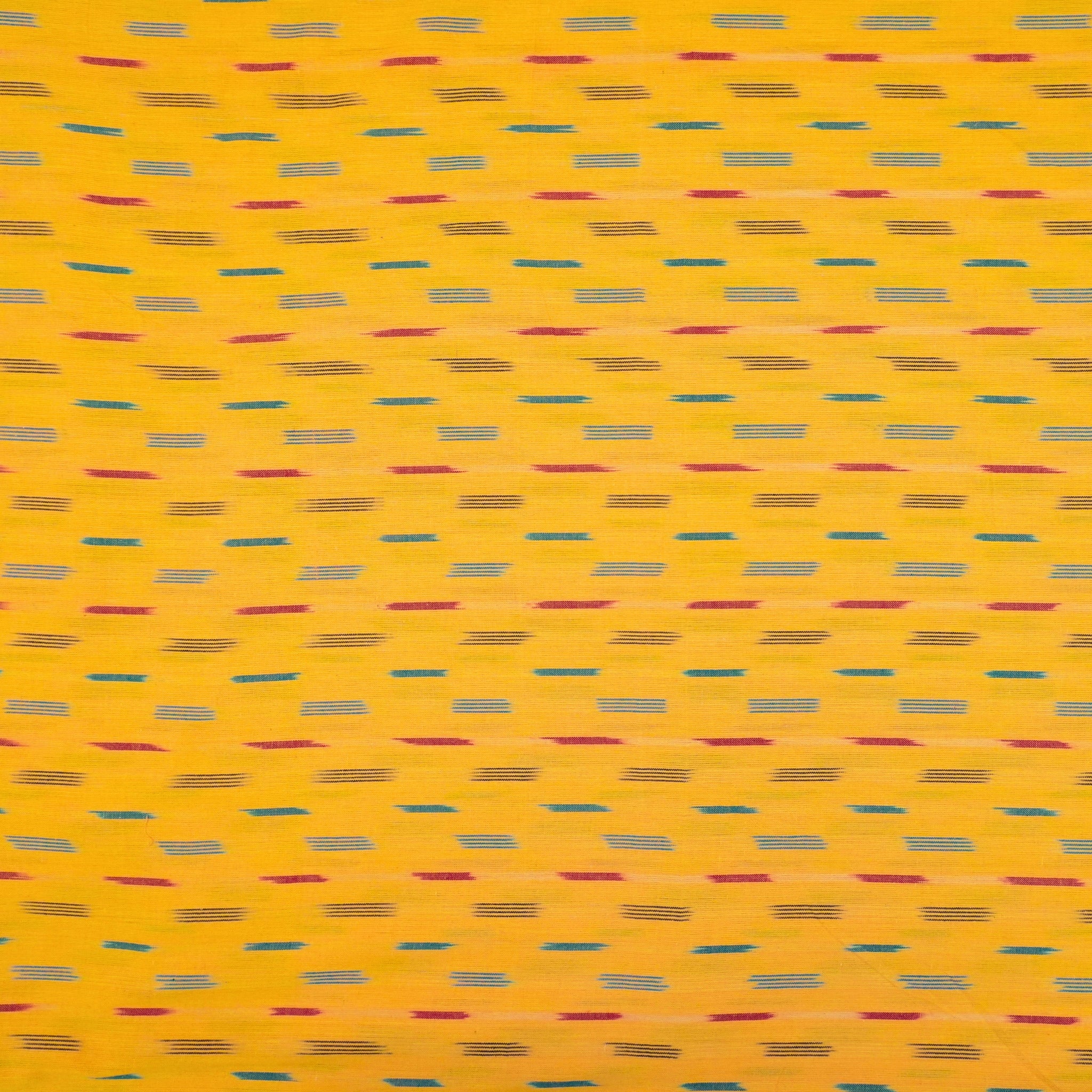 Yellow Ikkat Cotton