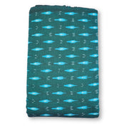 Peacock Blue Ikkat Cotton