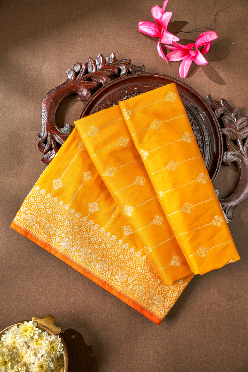 Multi Color Banarasi Silk Saree