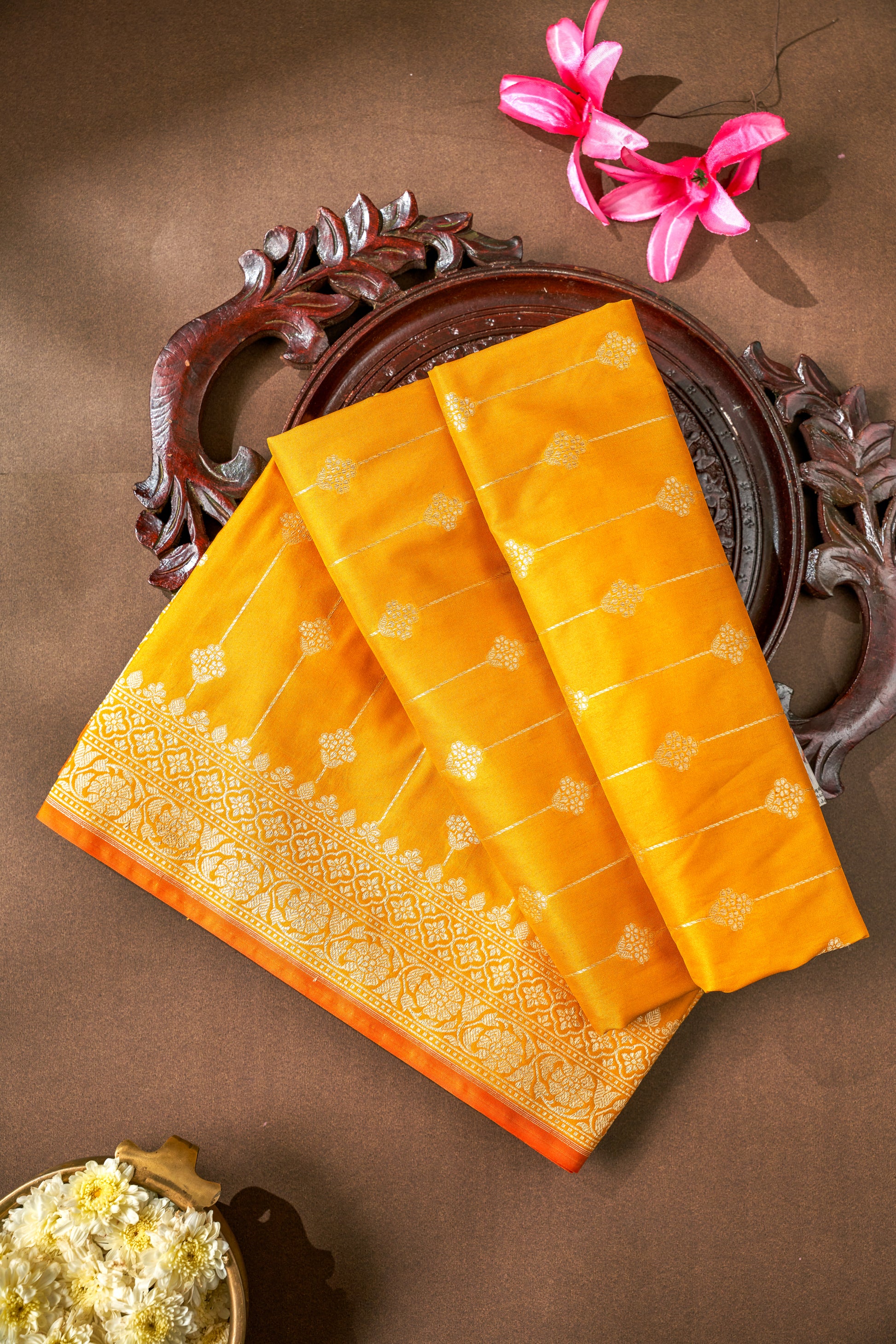 Multi Color Banarasi Silk Saree
