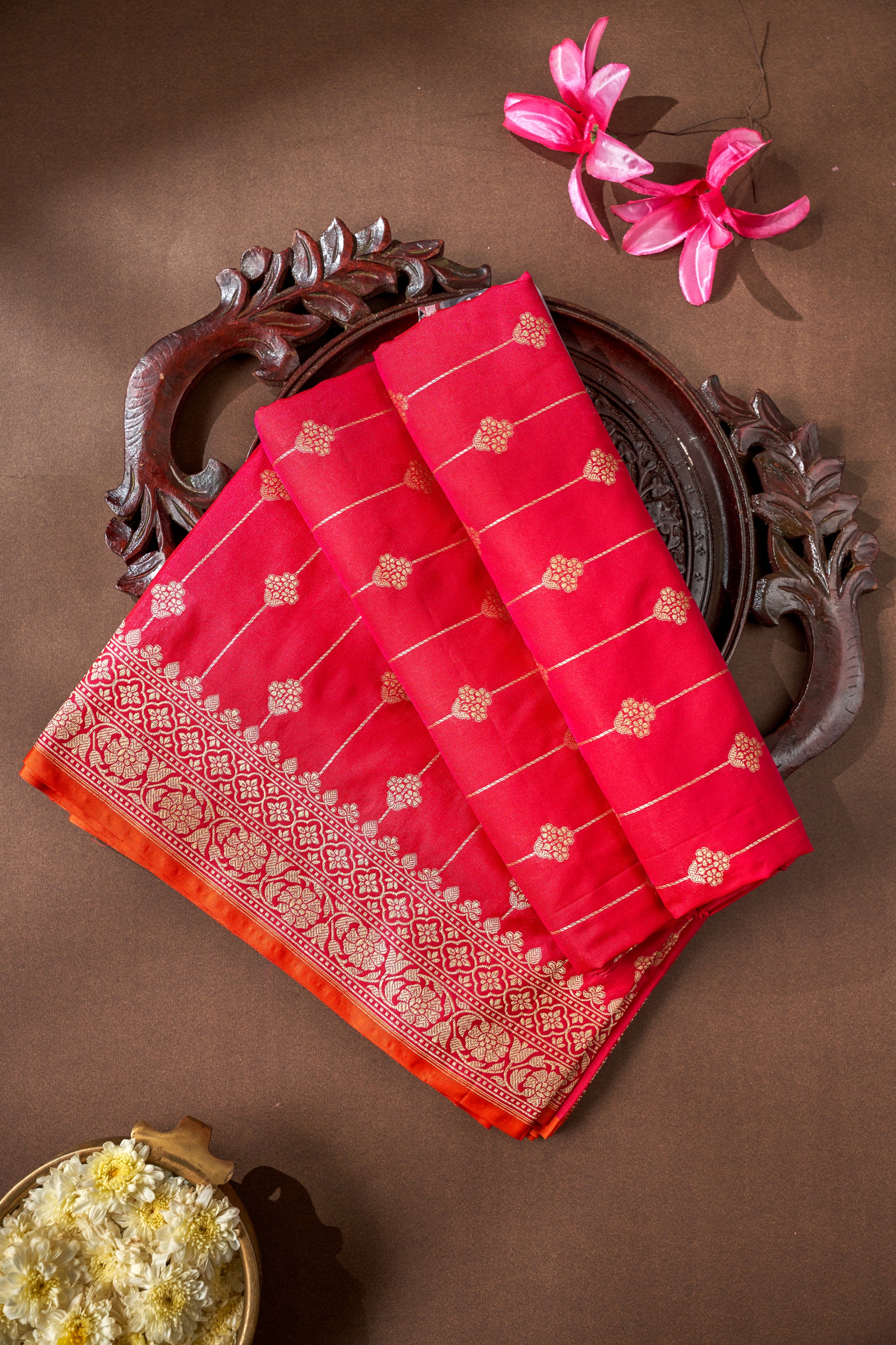 Multi Color Banarasi Silk Saree