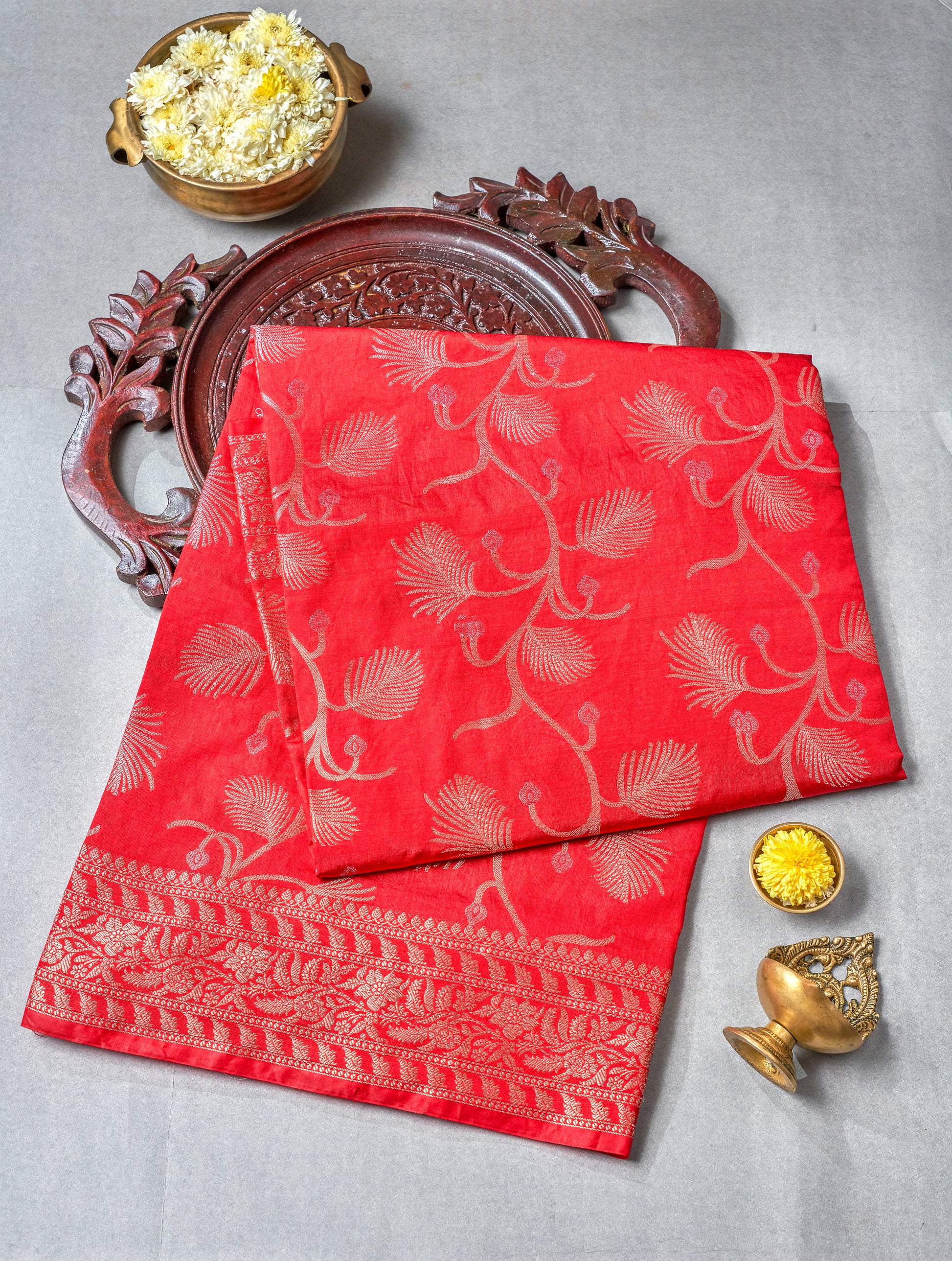 Multi Color Chanderi Saree