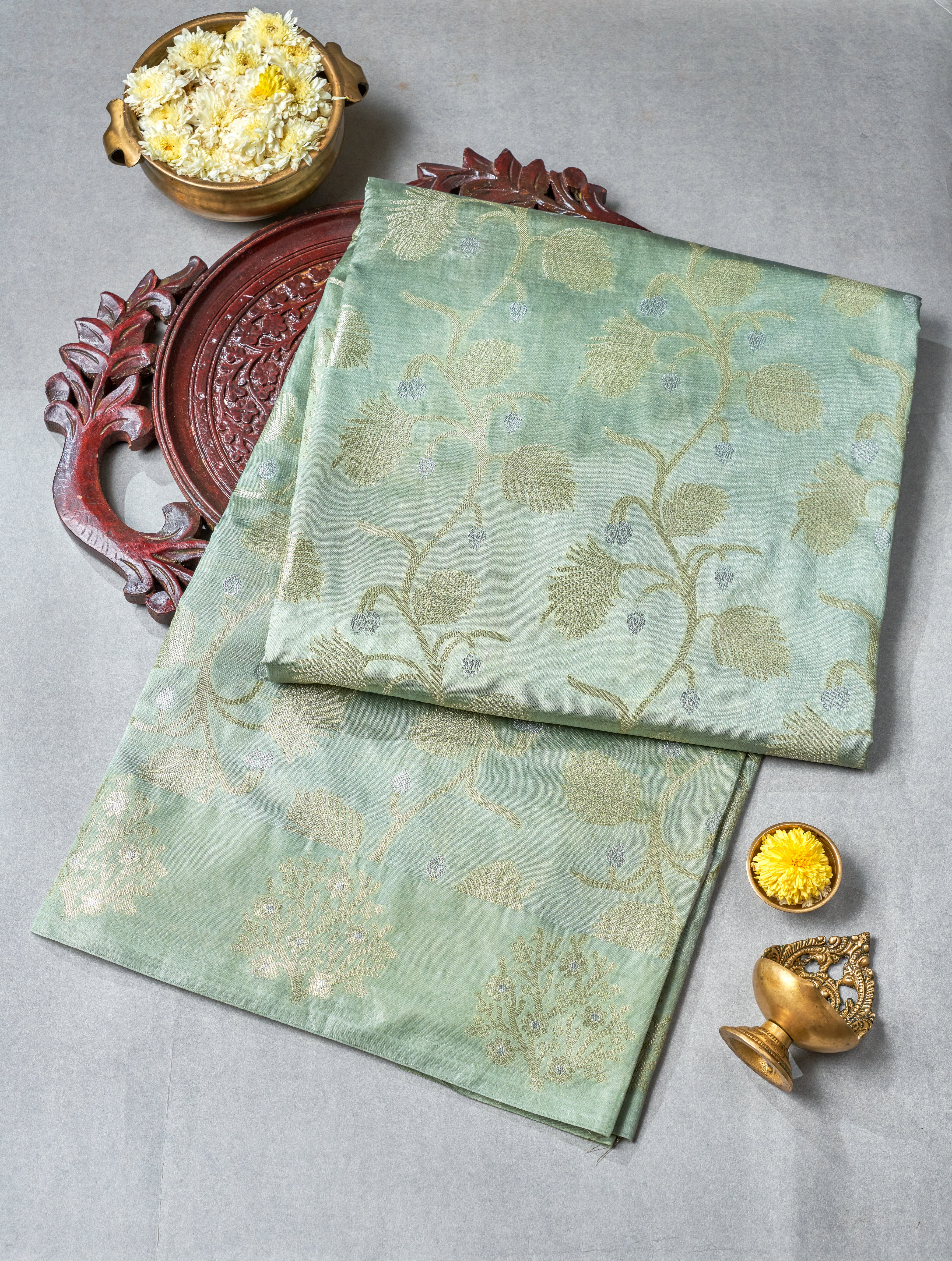 Multi Color Chanderi Saree