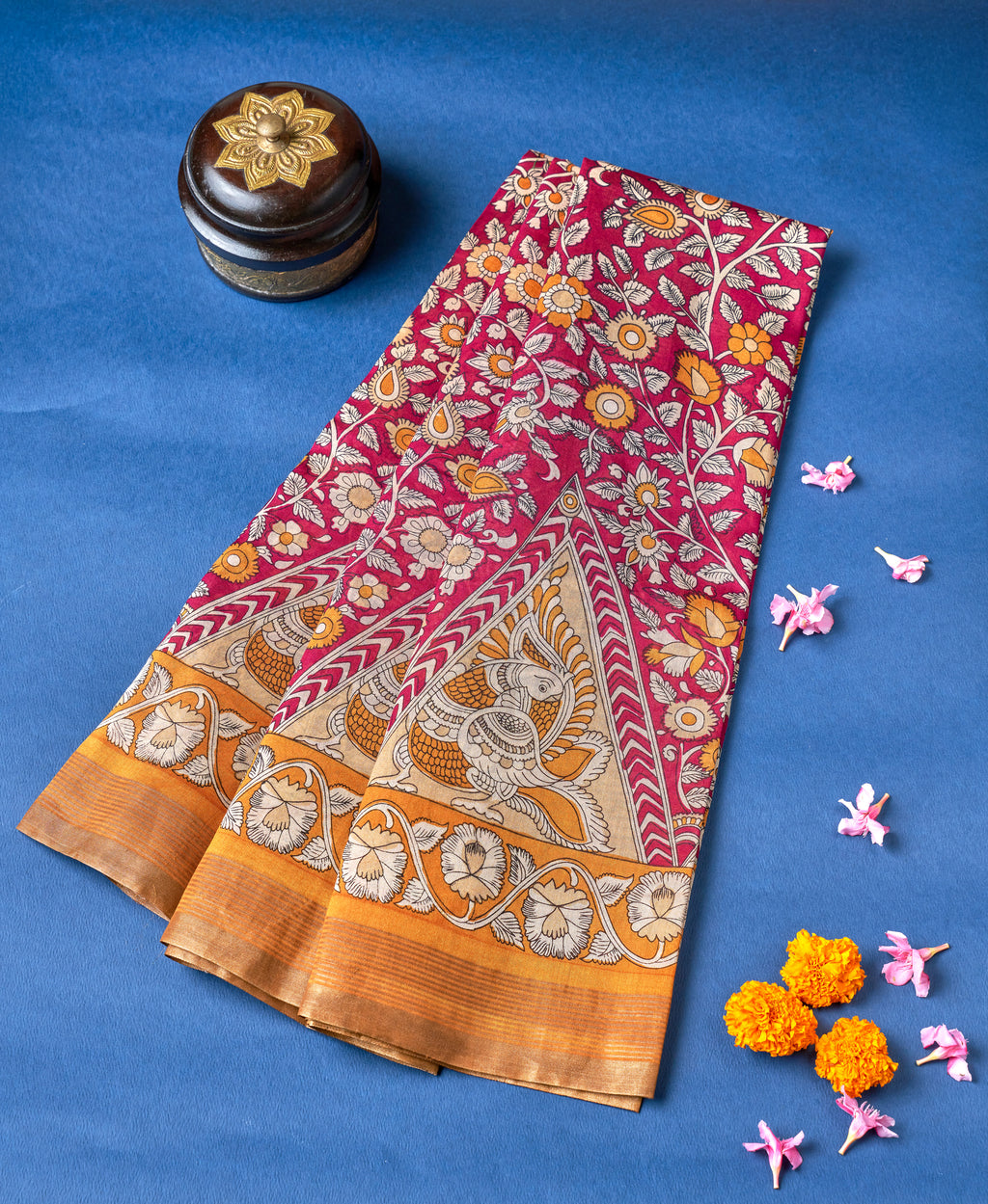 Multi Color Chanderi Saree