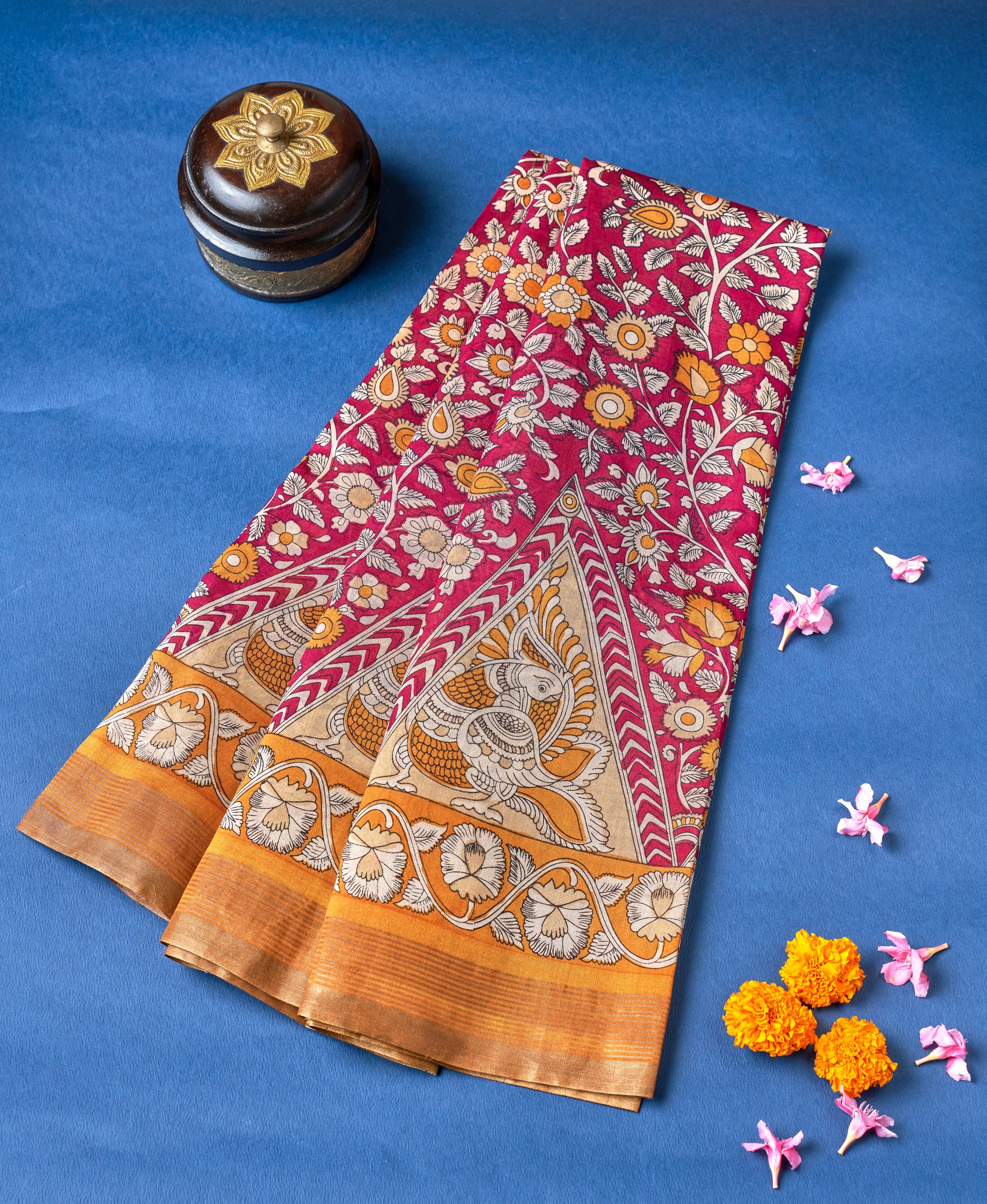 Multi Color Chanderi Saree