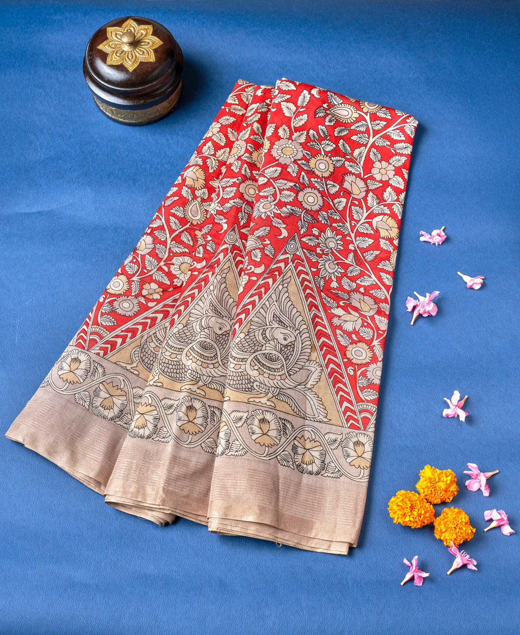 Multi Color Chanderi Saree