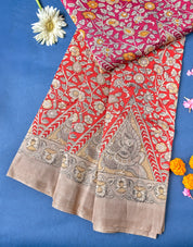 Multi Color Chanderi Saree