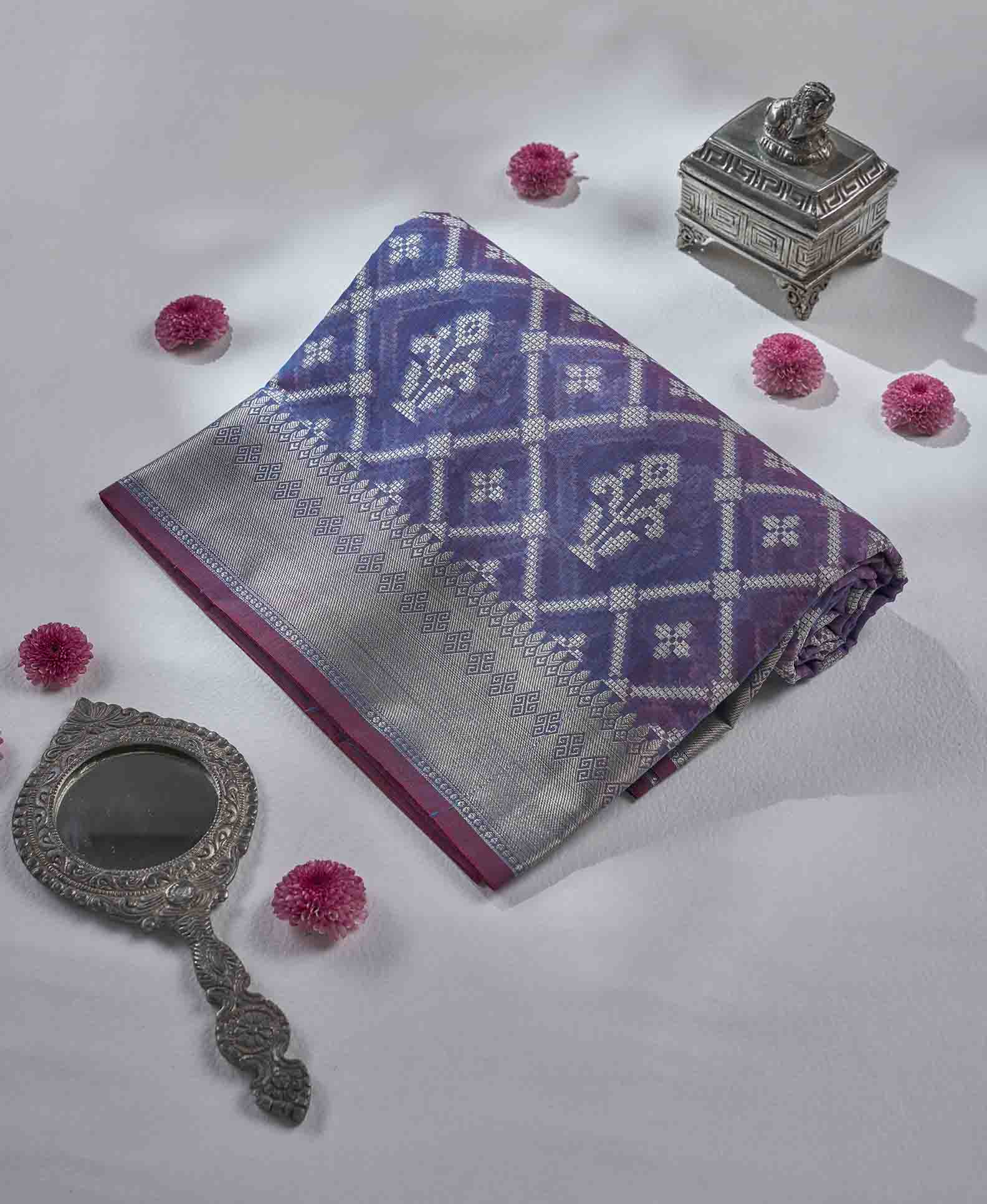 Pastel Violet Chanderi Saree