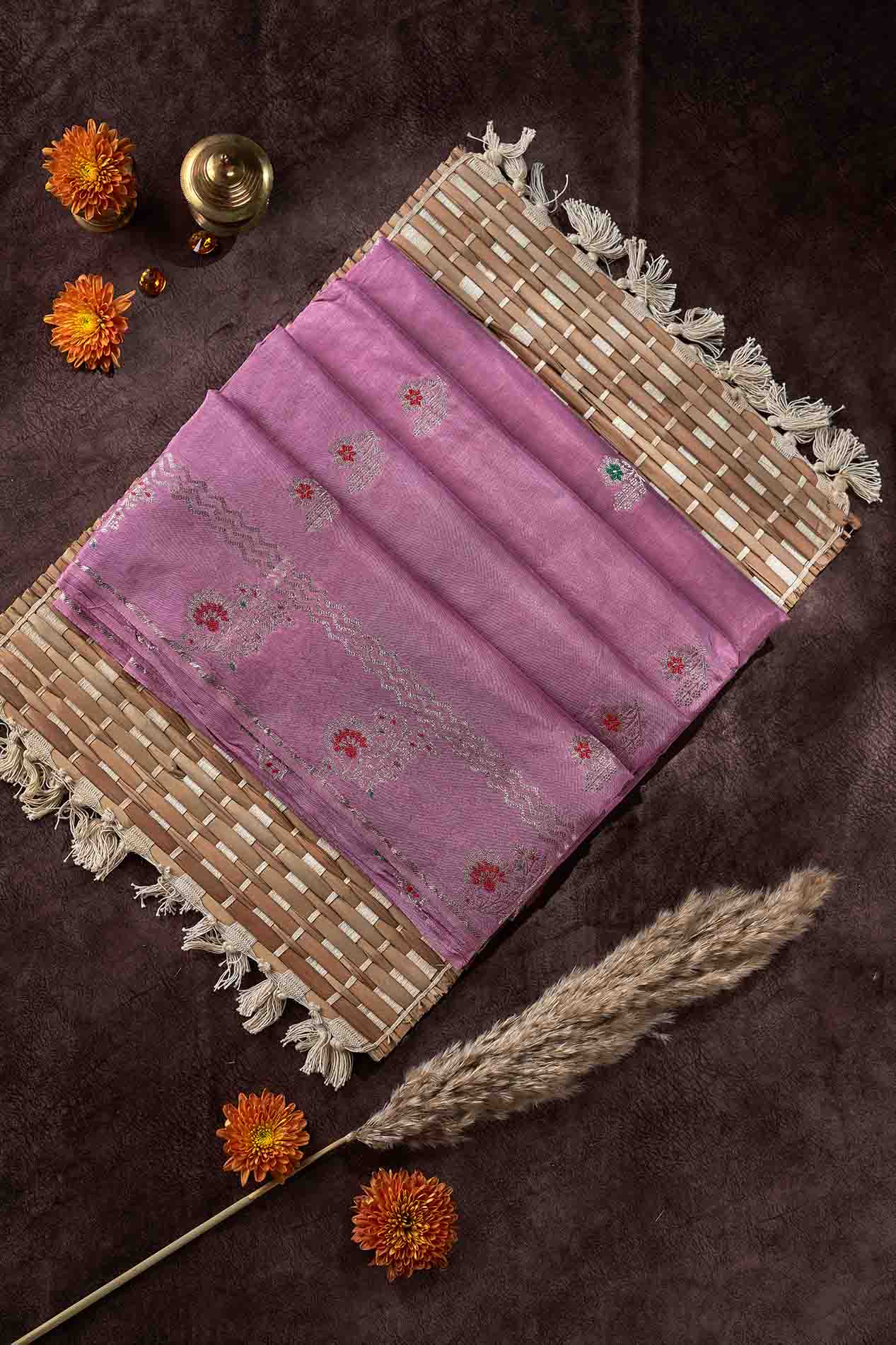 Pink Silk Saree