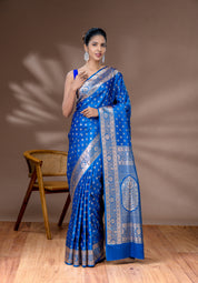 Blue Banarasi Silk Saree