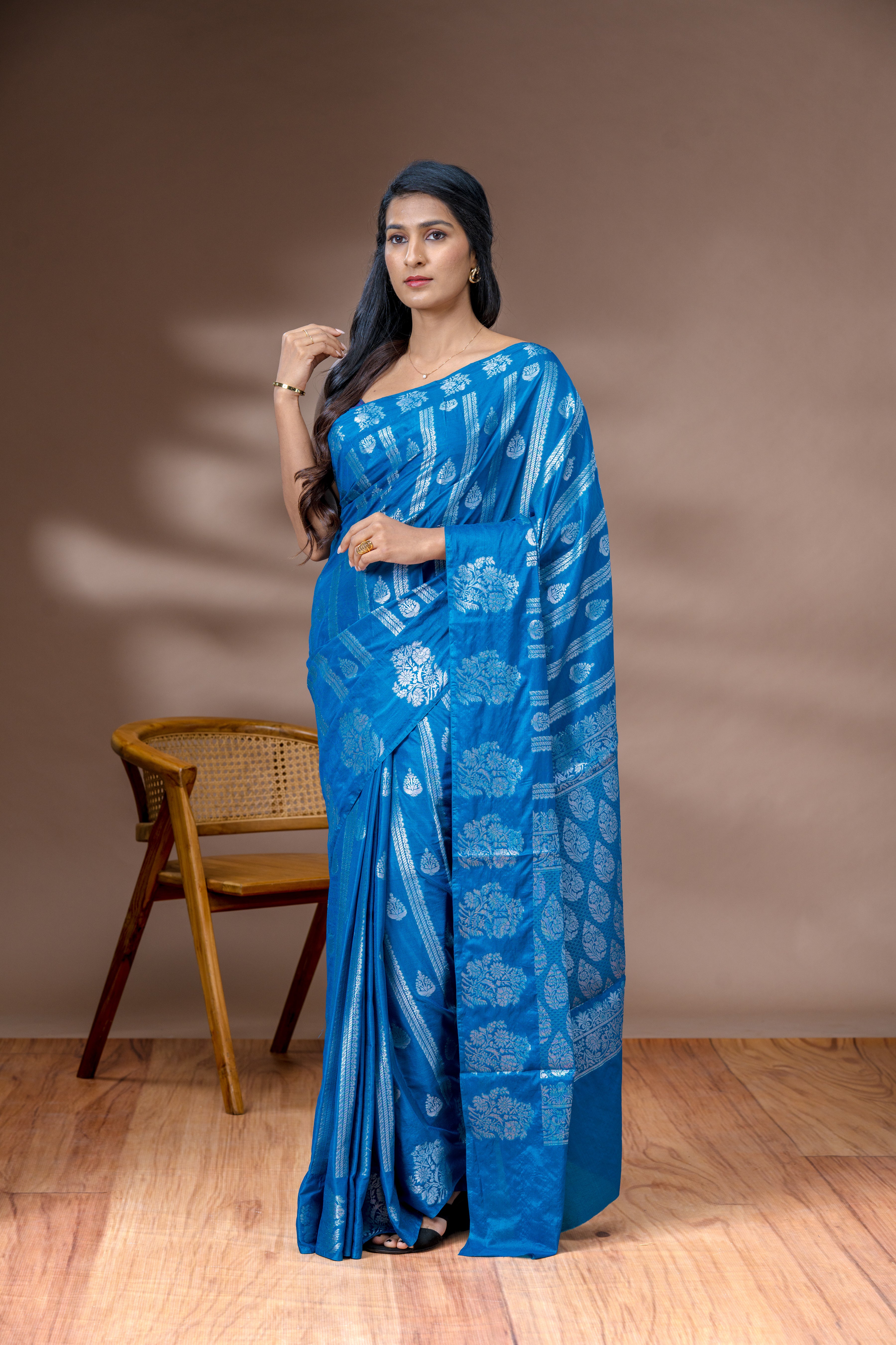 Blue Silk Saree