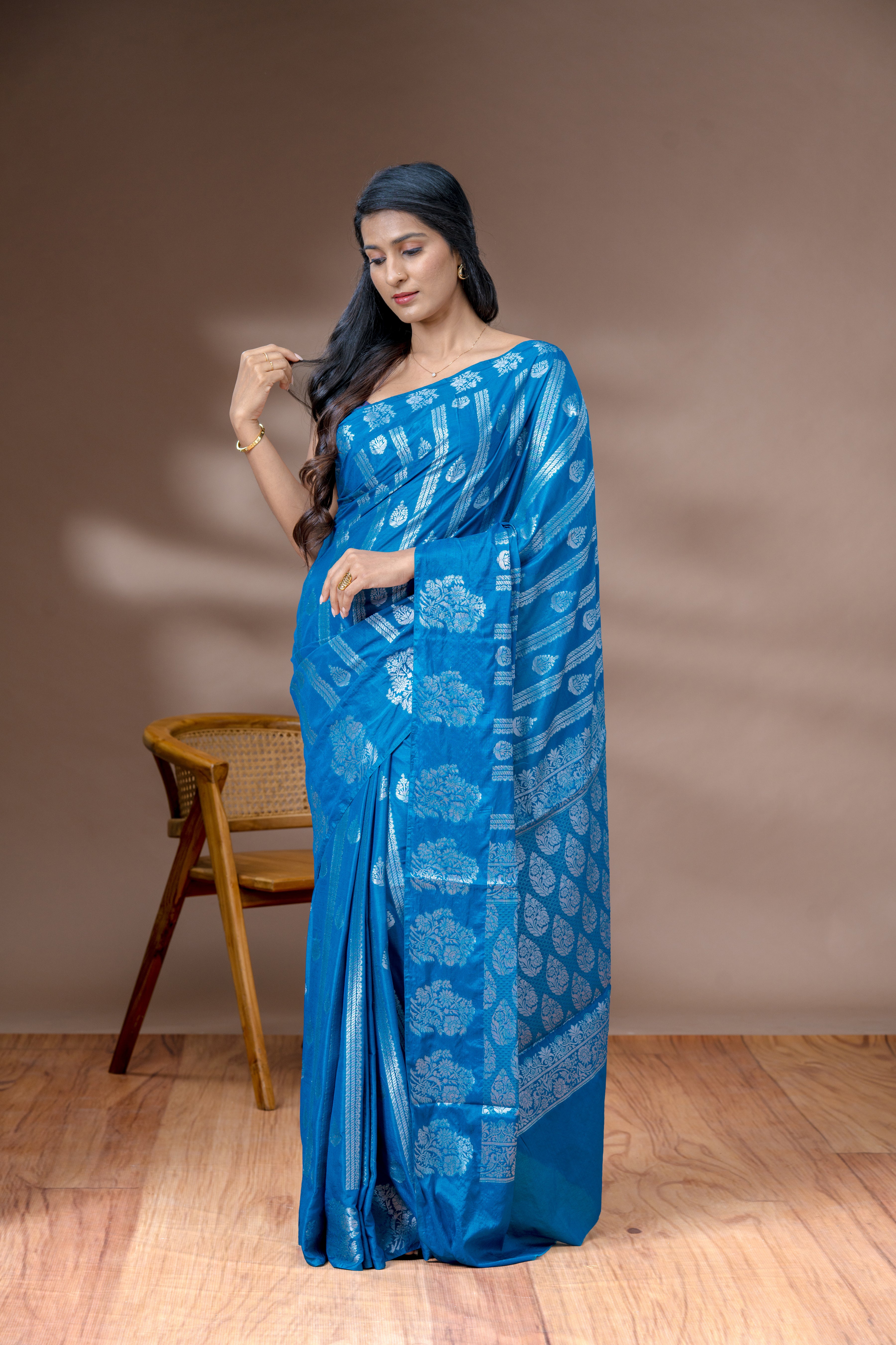 Blue Silk Saree